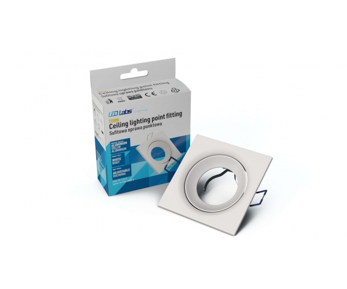 Oprawa TORN odlew kwadrat ruchoma mat. biała