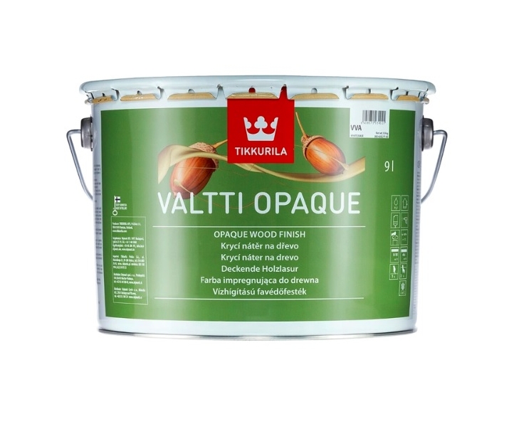 Tikkurila Valtti Opaque farba do drewna 0,9l biała