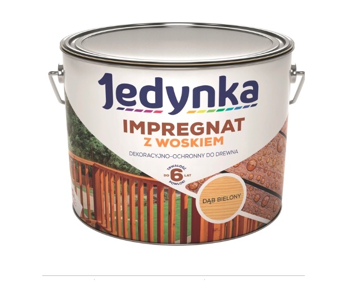 Jedynka impregnat do drewna z woskiem Dąb Bielony 0,9L