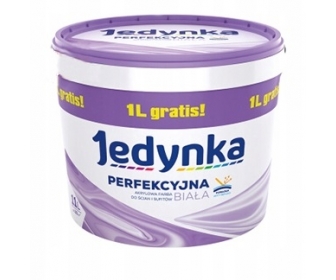 Jedynka Farba lateksowa Perfekcyjna Biel 10L Biała