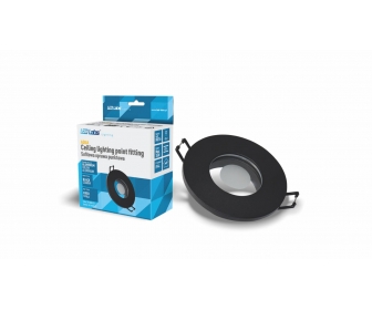 Oprawa Aqua odlew okrągła stała czarna