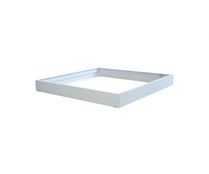 Obudowa / ramka natynkowa do paneli LED 60x60 - aluminiowa biała skręcana