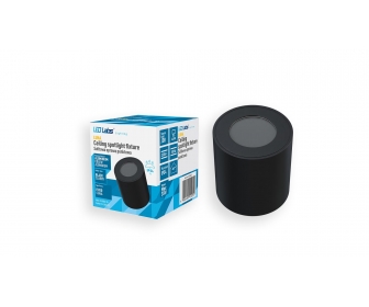 Oprawa natynkowa LUNA okrągła stała czarna