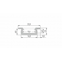 Profil LED LUMINES typ Z inox anodowany 1 m