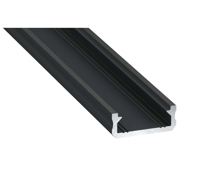 Profil LED LUMINES typ D czarny anodowany 2,02 m