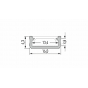Profil LED LUMINES typ D czarny anodowany 2,02 m