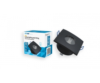 Oprawa XANA odlew kwadrat stała czarna IP44