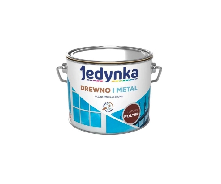 Farba do drewna i metalu Brązowy Połysk 2,5L  Jedynka 00457336