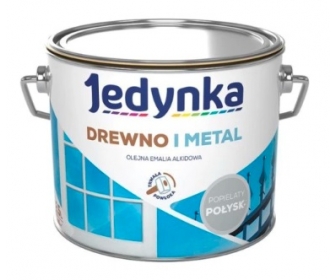 Farba do drewna i metalu Popielaty Połysk 2,5L  Jedynka 00457366