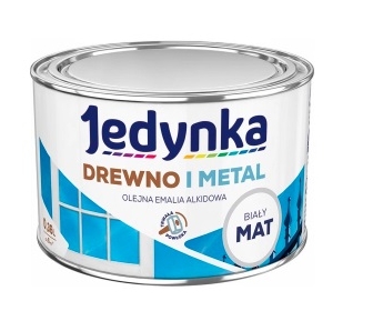 Farba do drewna i metalu Biały Mat 0,36L  Jedynka 00457300