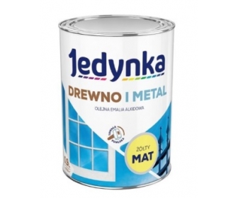Farba do drewna i metalu Żółty Mat 0,9L  Jedynka 00457325