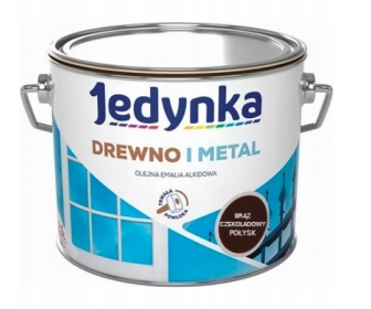 Farba do drewna i metalu Brąz czekoladowy 5L  Jedynka 00457333