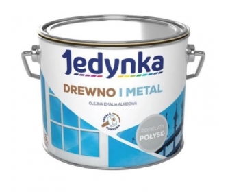 Farba do drewna i metalu Popielaty Połysk 0,36L  Jedynka 00457364