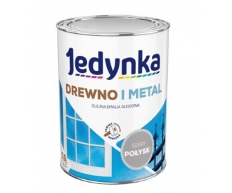 Farba Jedynka do drewna i metalu Szara Połysk 0,36