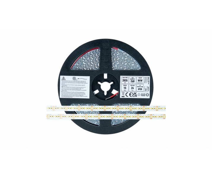 Taśma PRO 3Y 24V 1200 LED 2835 SMD 15W CW RA90