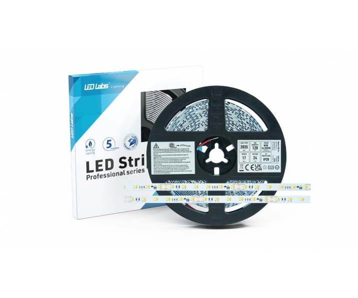 Taśma PRO 3Y 24V 600 LED 2835 SMD 17W 3000-2000K