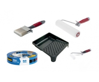 ANZA 3M zestaw malarski wałek kuweta pędzel taśma