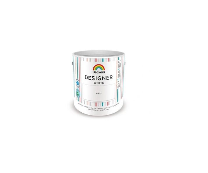 Farba lateksowa Beckers Designer White 5L biała