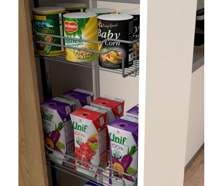 Kosz cargo maxi 300 PRESTIGE, 6 półek, G2 chrom, NOMET W-5600-300.G2