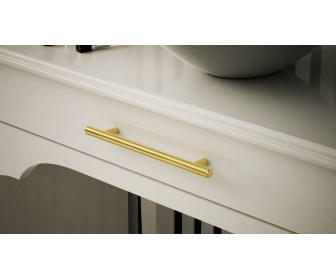 Uchwyt CRUSO Lo 128mm złoty połysk