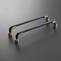 Uchwyt HERMES L-160 czarny-chrom P61-G2