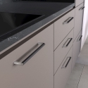 Uchwyt NATALE Lo 160mm czarny mat-chrom połysk