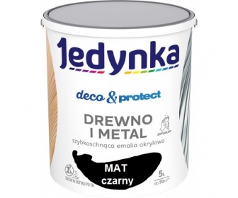 Jedynka Deco&Protect Drewno i Metal Mat Czarny 0,7L