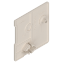 METABOX Zaślepka, prostokątna, lew., do ZSF.12/13, R9001 kremowo-biała