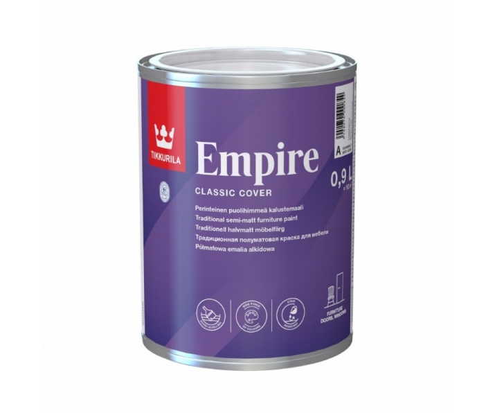 TIKKURILA Empire farba półmat do mebli 0,9L biała A