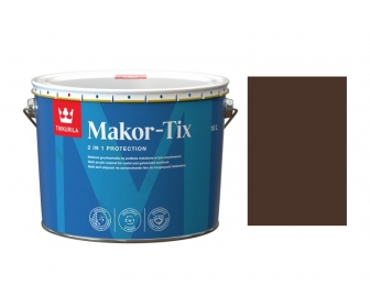 Tikkurila Makor-tix farba do dachu ocynk 10L brąz czekoladowy