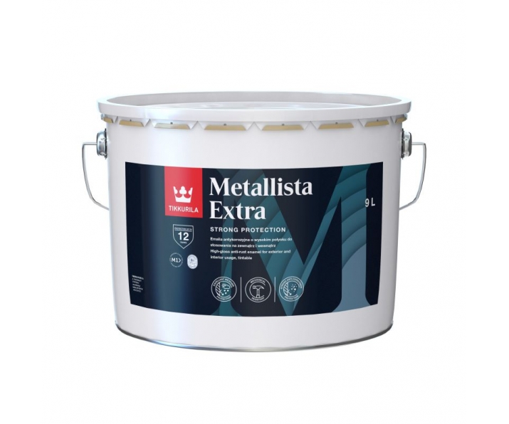 Tikkurila Metallista Extra Baza A 9L, biała