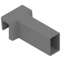 AMBIA-LINE uchwyt relingu poprzecznego, do MERIVOBOX+szary indium     mat*P/U: 80 BOXCOVER
