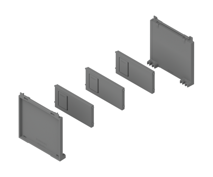 AMBIA-LINE zestaw na butelki, do LEGRABOX/MERIVOBOX+szary indium     mat*P/U: 1/20