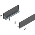 Bok szuflady LEGRABOX, wys. K (128,5 mm), dł. 400 mm, lewy/prawy, antracyt mat