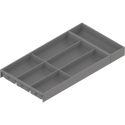 AMBIA-LINE  wkład na sztućce do szuflady standardowej, do     LEGRABOX/MERIVOBOX, tworzywo sztuczne/stal, 6 przegródka na sztuć
