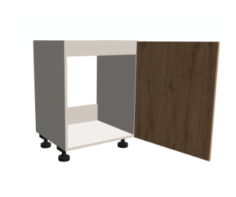 Szafka zlewozmywakowa z pojedyńczym frontem