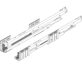 BLUM 450.5001B Prowadnica MERIVOBOX, 40 kg, dł. NL 500 mm, prawy+lewy, cynkowana, 8 sztuk