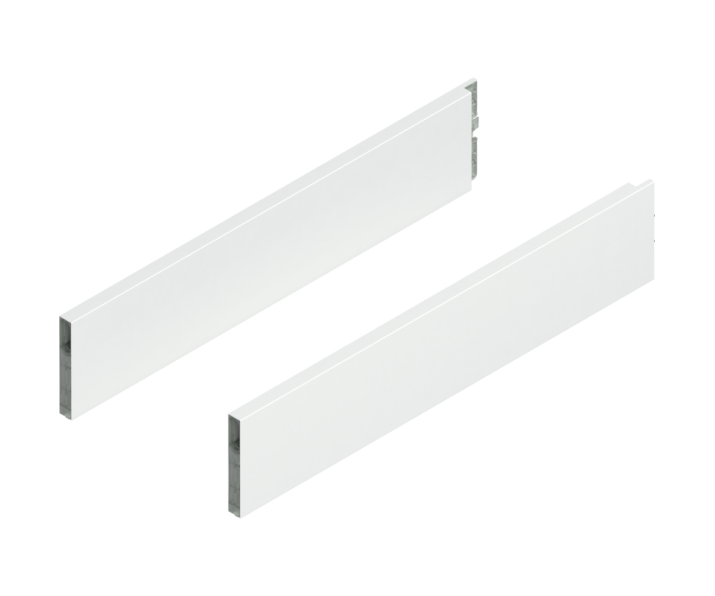 BLUM ZL4.500S.E MERIVOBOX BOXCAP, długość 500mm, wysokość E, lewy+prawy, jedwabiście biały mat, 10 sztuk