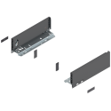 Bok szuflady LEGRABOX, wys. M (90,5 mm), dł. 270 mm, lewy/prawy, antracyt mat