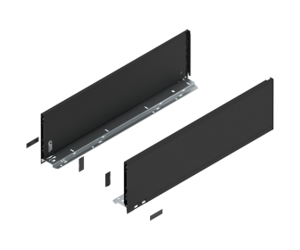 Bok LEGRABOX pure, wys. C (177 mm), dł. 600 mm, lewy/prawy, czarny mat