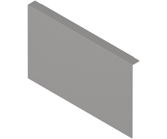 AMBIA-LINE adapter do montażu ramy do drewnianej ścianki tylnej do     szuflady z wysokim frontem, do LEGRABOX/MERIVOBOX wysoko