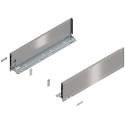 Bok szuflady LEGRABOX, wys. K (128,5 mm), dł. 500 mm, lewy/prawy, inox-szczotk.-lakier.