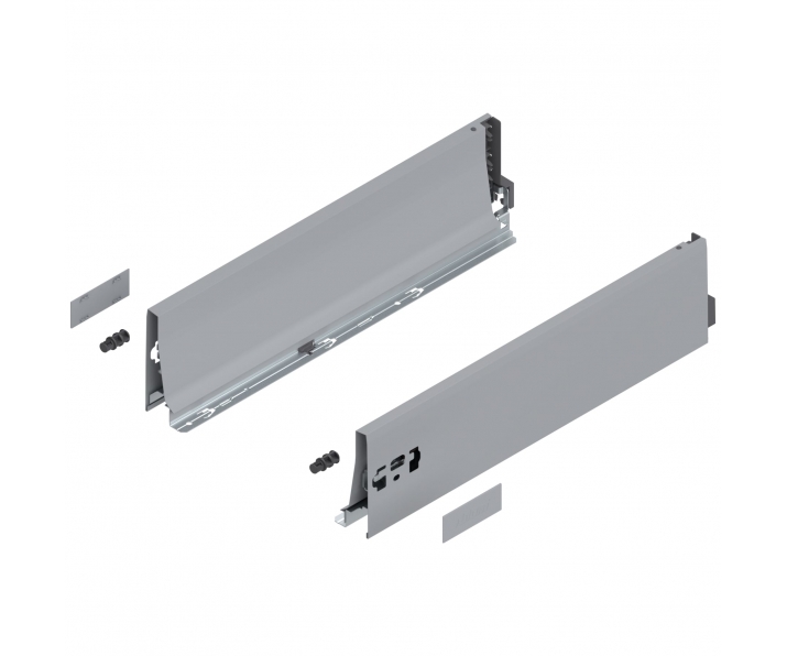 BLUM 378K4502SA Boki szuflady TANDEMBOX, wys. K (115 mm), dł. 450 mm, szare