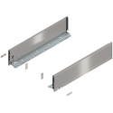 Bok szuflady LEGRABOX, wys. K (128,5 mm), dł. 550 mm, lewy/prawy, inox-szczotk.-lakier.