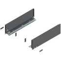 Bok szuflady LEGRABOX, wys. K (128,5 mm), dł. 450 mm, lewy/prawy, antracyt mat
