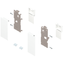 LEGRABOX zestaw do mocowania frontu wewnętrznego, wys."K", jedwabiście biały mat