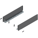 Bok szuflady LEGRABOX, wys. K (128,5 mm), dł. 550 mm, lewy/prawy, antracyt mat