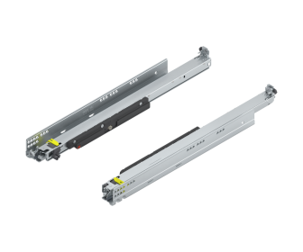 MOVENTO z TIP-ON, pełny wysuw do szuflady drewnianej, 70 kg, dł. 500 mm, wymaga sprzęgła, lewa/prawa, cynkowana