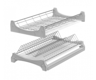 Ociekarka dwupoziomowa "lux" 500 P22 SREBRNA, NOMET W-2507-500B.P22