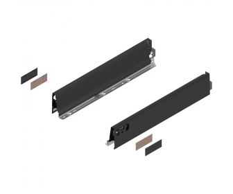 BLUM 378M4502SA Boki szuflady TANDEMBOX, wys. M (83 mm), dł. 450 mm, lewy/prawy, czarne